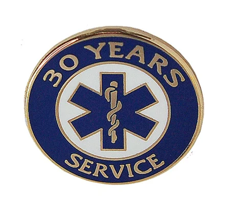 Insignia Tac Pin SOL Star of Life Years Service 30
