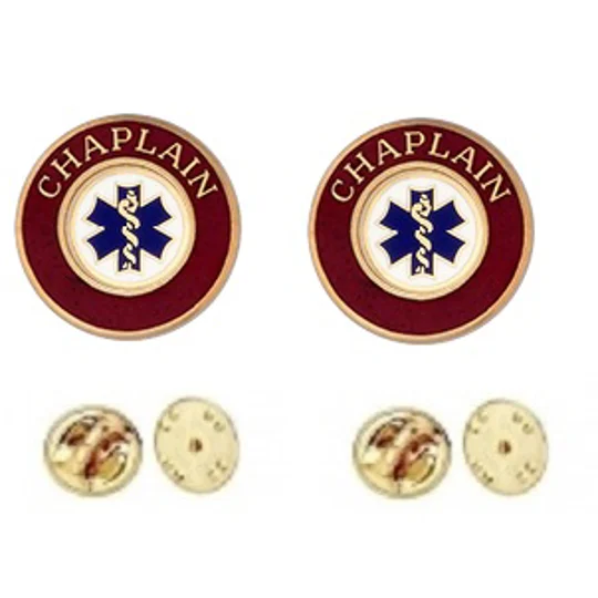 Chaplain SOL Round Disc Collar Insignia Set