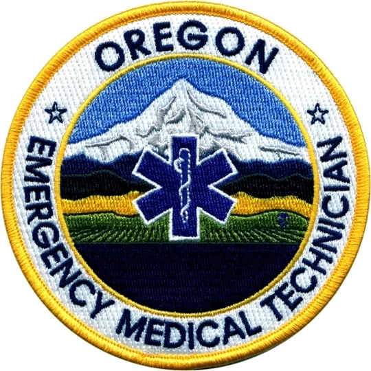 OR Oregon Emergency Medical Technician EMT Shoulder Patch
