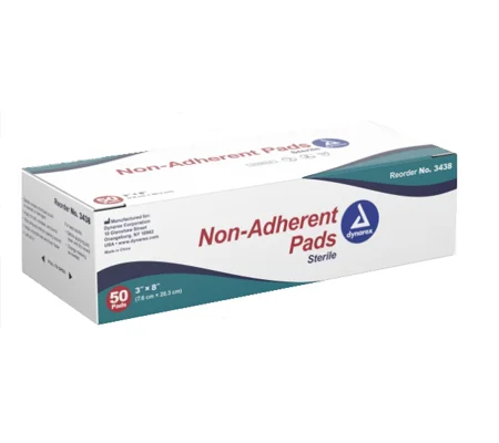 Non-Adherent Pads - Sterile 3 x 8 Pack of 50