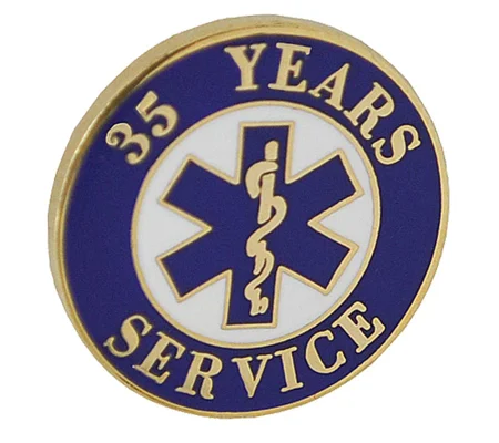 Insignia Tac Pin SOL Star of Life Years Service 35