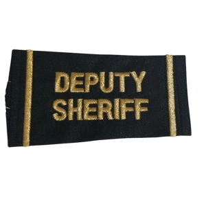 Deputy Sheriff Shirt Epaulette Shoulder Board Gold Black