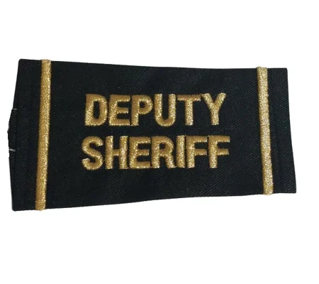 Deputy Sheriff Shirt Epaulette Shoulder Board Gold Black