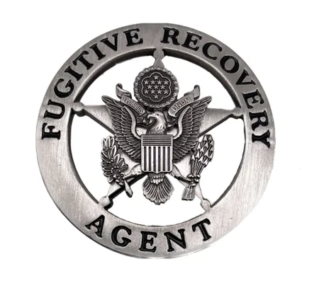 Fugitive Recovery Agent Badge Silver Opt 2