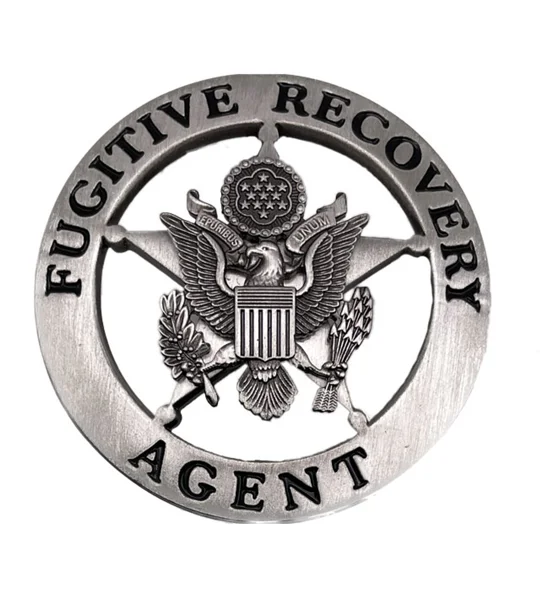 Fugitive Recovery Agent Badge Silver Opt 2