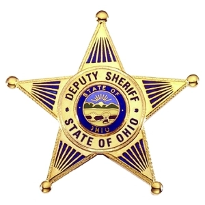 Ohio Deputy Sheriff Officer Breast Badge Gold
