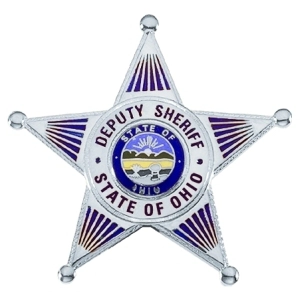 Ohio Deputy Sheriff Officer Breast Badge Silver