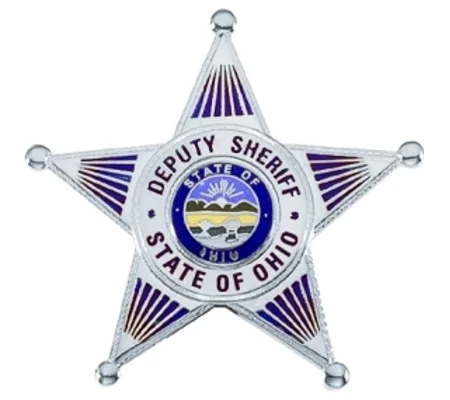 Ohio Deputy Sheriff Officer Breast Badge Silver