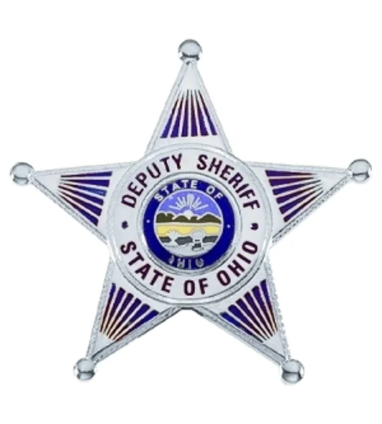 Ohio Deputy Sheriff Officer Breast Badge Silver