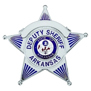 Arkansas Deputy Sheriff Officer Breast Badge Silver