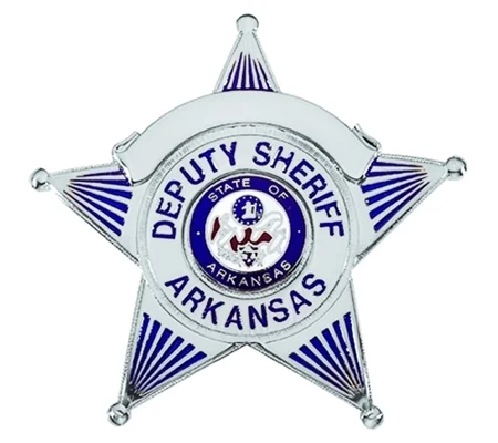 Arkansas Deputy Sheriff Officer Breast Badge Silver