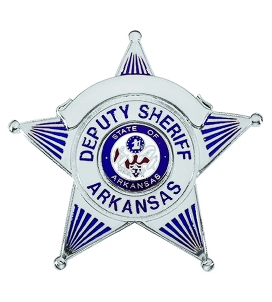 Arkansas Deputy Sheriff Officer Breast Badge Silver
