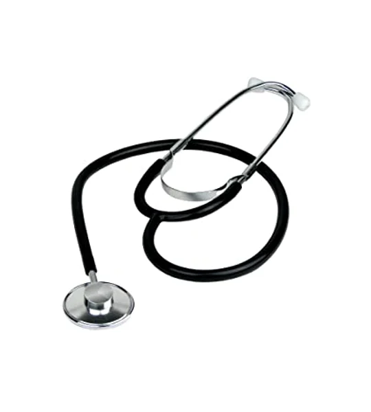 EMS Single Head Lightweight Stethoscope Black