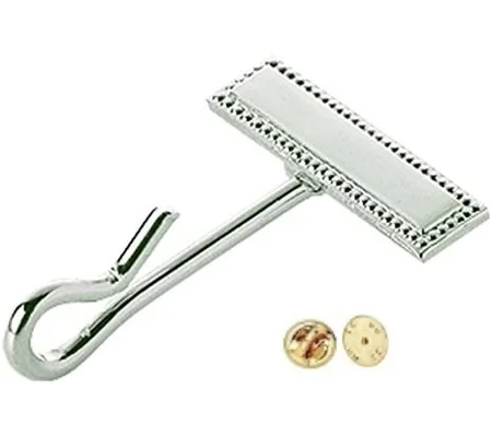Uniform Whistle Hook for Shirt Silver