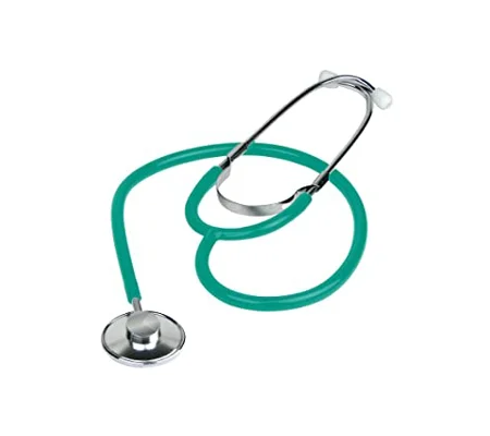 EMS Single Head Lightweight Stethoscope Green