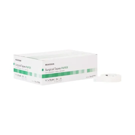 Medical Tape McKesson White 1/2 Inch X 10 Yard Paper