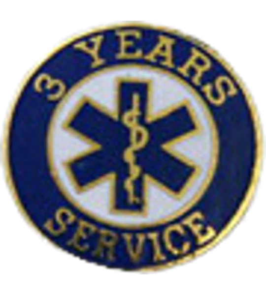 Insignia Tac Pin SOL Star of Life Years Service 3