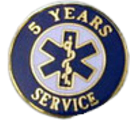 Insignia Tac Pin SOL Star of Life Years Service 5