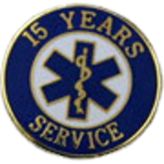 Insignia Tac Pin SOL Star of Life Years Service 15