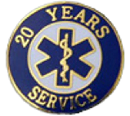 Insignia Tac Pin SOL Star of Life Years Service 20