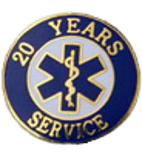 Insignia Tac Pin SOL Star of Life Years Service 20