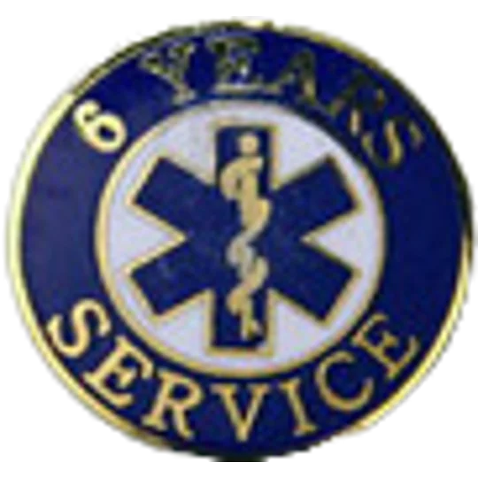 Insignia Tac Pin SOL Star of Life Years Service 6