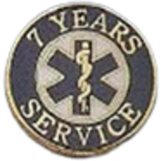 Insignia Tac Pin SOL Star of Life Years Service 7