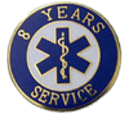 Insignia Tac Pin SOL Star of Life Years Service 8
