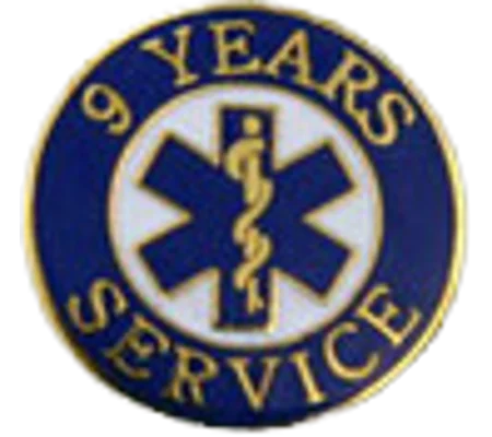 Insignia Tac Pin SOL Star of Life Years Service 9