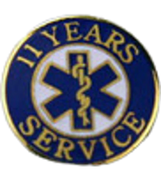 Insignia Tac Pin SOL Star of Life Years Service 11
