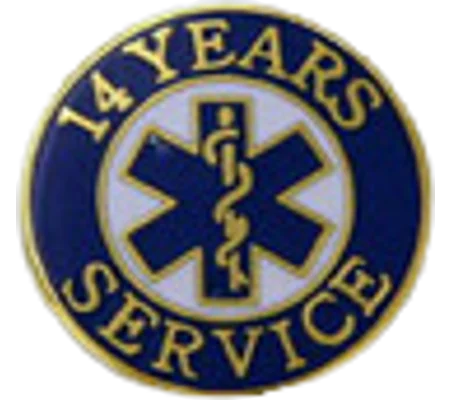 Insignia Tac Pin SOL Star of Life Years Service 14