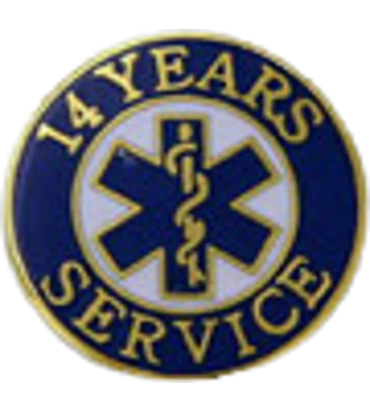 Insignia Tac Pin SOL Star of Life Years Service 14