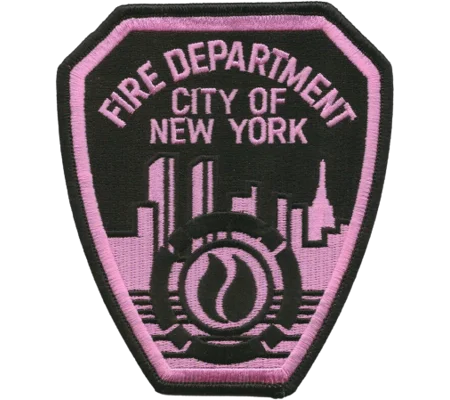 FDNY City of New York Fire Department Patch Pink