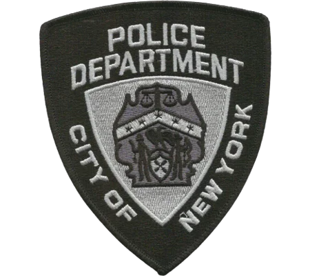 NYPD City of New York Police Department Shoulder Patch Tac Black