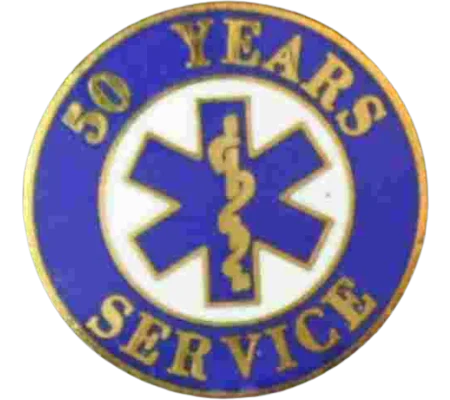 Insignia Tac Pin SOL Star of Life Years Service 50
