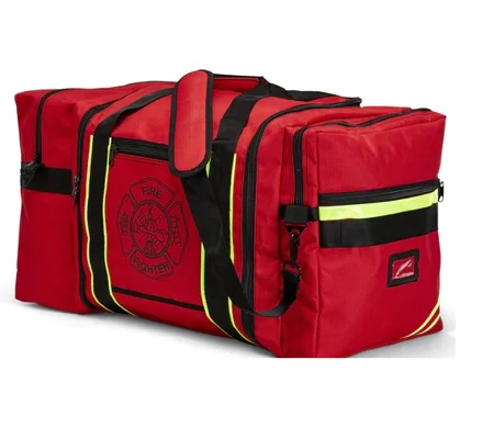 Firefighter Jumbo Turnout Gear Bag with Reflective Trim and Maltese Cross