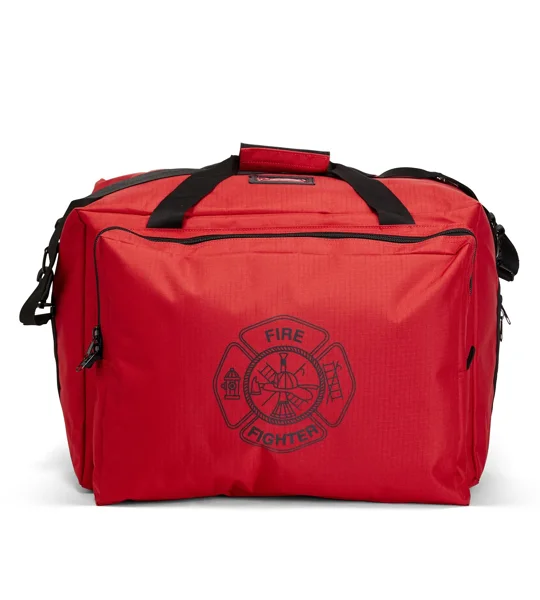 Deluxe Step-In Firefighter Gear Bag with Maltese Cross