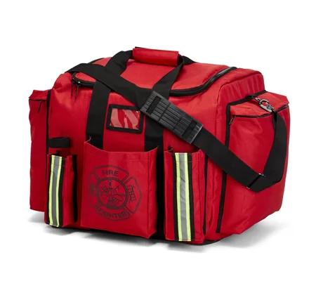 Firefighter XXL Turnout Gear Bag with Yellow Reflective Trim