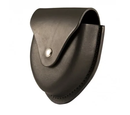 Leather XL Handcuff Leg Iron Case Black