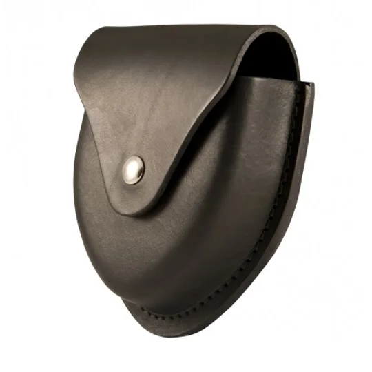Leather XL Handcuff Leg Iron Case Black