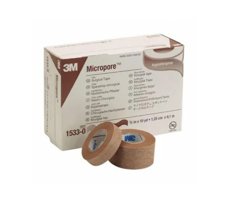 Medical Tape 3M Micropore 1/2 Inch X 10 Yard Tan