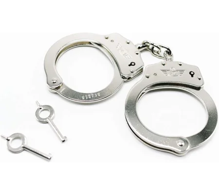 UZI Professional Chain Handcuffs Silver