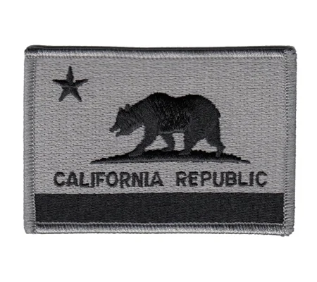 CA California Republic State Patch Flag Subdued