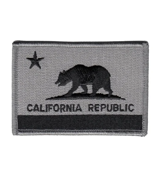 CA California Republic State Patch Flag Subdued