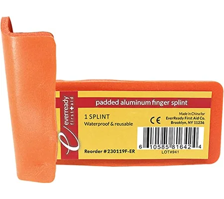 Finger Splint Padded Aluminum Foam Shapeable Sam Type