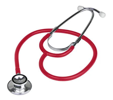 First Aid Dual Head Stethoscope Red