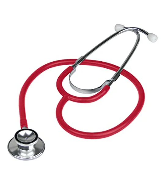 First Aid Dual Head Stethoscope Red