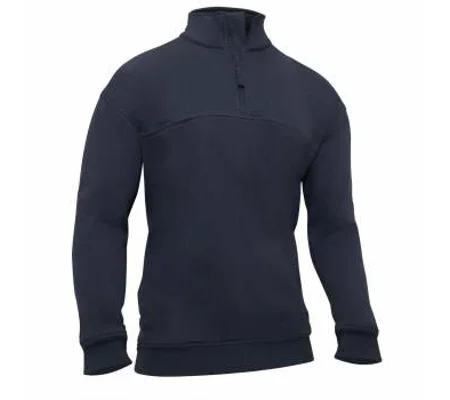 Fire Rescue Job Shirt Soft Collar 1/4 Zip Midnight
