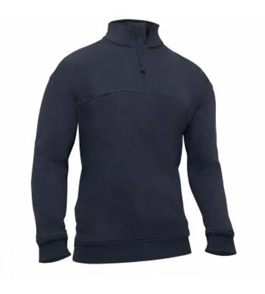 Fire Rescue Job Shirt Soft Collar 1/4 Zip Midnight