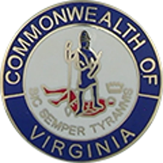 Collar Insignia Tac Pin State Seal VA Virginia